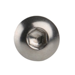 1 Box of 100 - RS PRO M4 x 8mm Hex Socket Button Screw Plain Stainless Steel