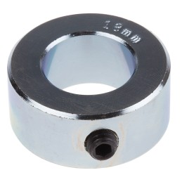 1 pcs - RS PRO Shaft Collar One Piece Set Screw, Bore 18mm, OD 32mm, W 14mm, Steel