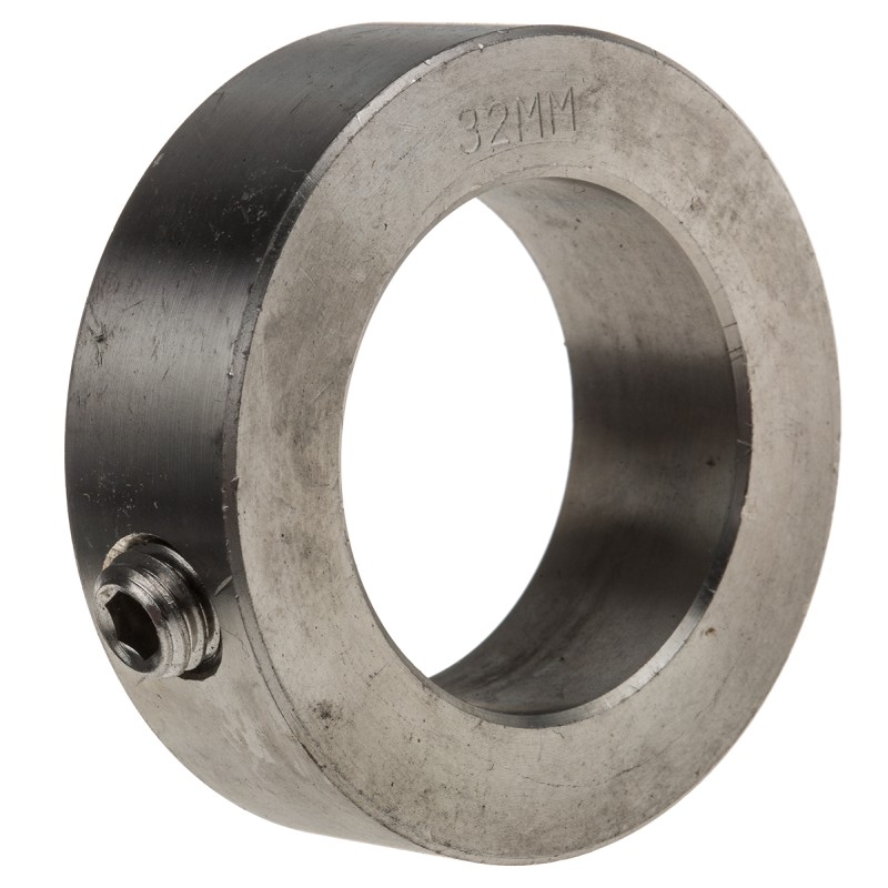 1 pcs - RS PRO Shaft Collar One Piece Set Screw, Bore 32mm, OD 50mm, W 16mm, Stainless Steel
