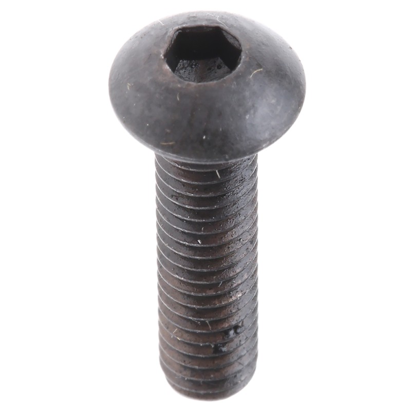 1 Box of 100 - RS PRO Black, Self-Colour Steel Hex Socket Button Screw, ISO 7380, M4 x 16mm