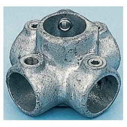 1 pcs - RS PRO 4-Way Connector Connecting Component, Strut Profile Type 1, Round Tube Size Type 1