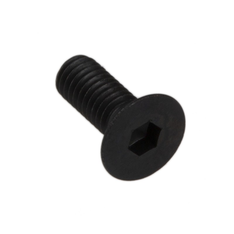 1 Box of 100 - RS PRO M3 x 8mm Hex Socket Countersunk Screw Black, Self-Colour Steel