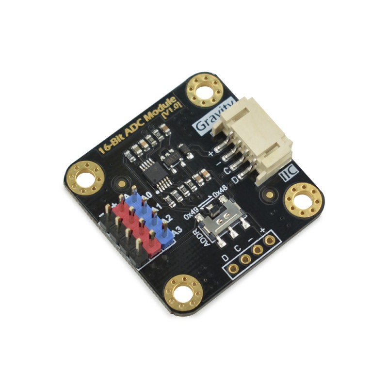 1 pcs - DFRobot DFR0553, Gravity: I2C ADS1115 16-Bit ADC Module 16-bit ADC Development Kit for Arduino, Raspberry Pi for ADS1115