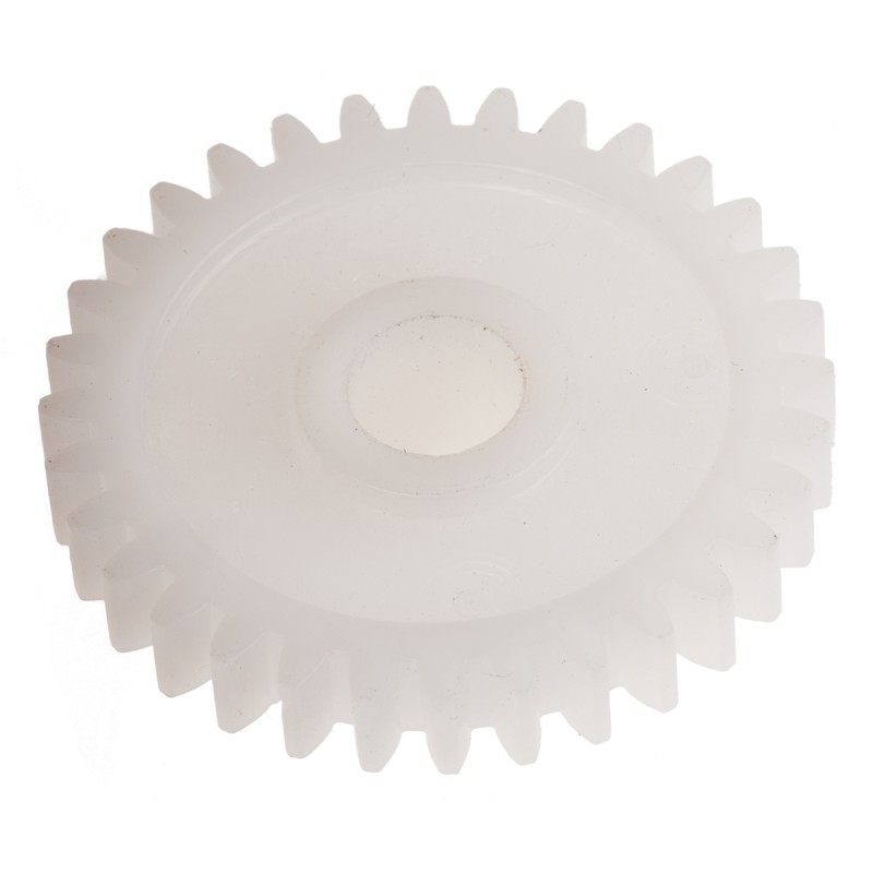 1 pcs - RS PRO POM 32 Teeth Spur Gear, 0.8 Module, 6mm Bore Diam, 25.6mm Pitch Diam, 12mm Hub Diam