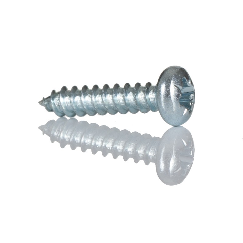 1 Box of 100 - RS PRO Bright Zinc Plated Steel Pan Head Self Tapping Screw, N°N°4 x 1/2in Long 13mm Long