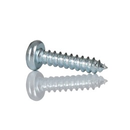 1 Box of 100 - RS PRO Bright Zinc Plated Steel Pan Head Self Tapping Screw, N°N°4 x 1/2in Long 13mm Long