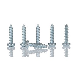 1 Box of 100 - RS PRO Bright Zinc Plated Steel Pan Head Self Tapping Screw, N°N°4 x 1/2in Long 13mm Long
