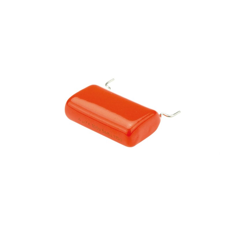 500 pcs - Vishay 368, MKT368 Polyester Film Capacitor, 63 V ac, 100 V dc, ±10%, 4.7μF, Through Hole
