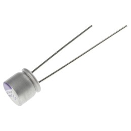 5 pcs - Panasonic 22μF Through Hole Polymer Capacitor, 35V dc