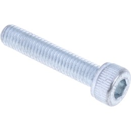1 Box of 100 - RS PRO Bright Zinc Plated Steel Hex Socket Cap Screw, DIN 912, M5 x 25mm