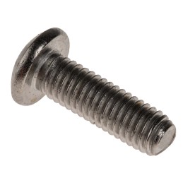 1 Box of 100 - RS PRO M5 x 16mm Hex Socket Button Screw Plain Stainless Steel