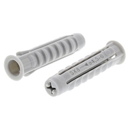 1 Box of 100 - Fischer Fixings Nylon Wall Plug, 40mm Length, 8mm Fixing Hole Diameter