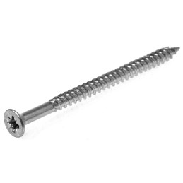 1 Box of 100 - RS PRO Pozidriv Countersunk Steel Wood Screw Bright Zinc Plated, No. 8 Thread, 2.1/2in Length
