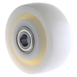 1 pcs - Tente White Nylon Corrosion Resistant Trolley Wheel, 840kg