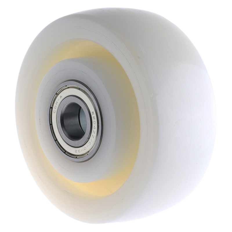 1 pcs - Tente White Nylon Corrosion Resistant Trolley Wheel, 840kg