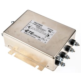 10 pcs - TE Connectivity, Corcom AYA 16A 250 (PH - G) V ac, 440 (PH - PH) V ac 50Hz, Flange Mount RFI Filter,
