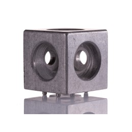 1 pcs - Bosch Rexroth Corner Cube Kit Connecting Component, Strut Profile 50 mm, Groove Size 10mm