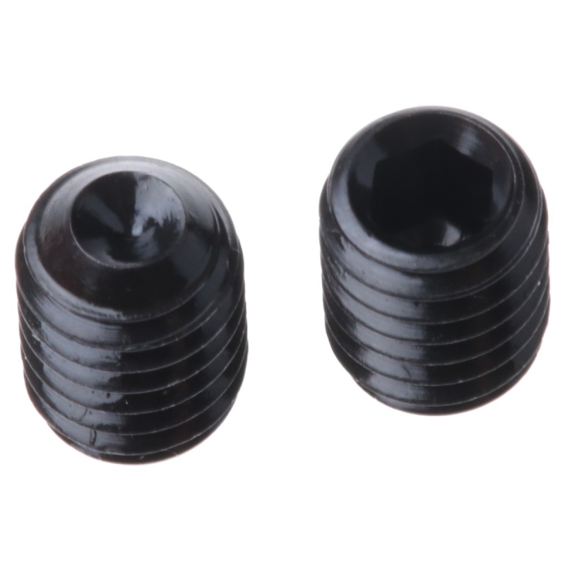 1 Box of 100 - Black, Self-Colour Steel Hex Socket Set M6 x 8mm Grub Screw