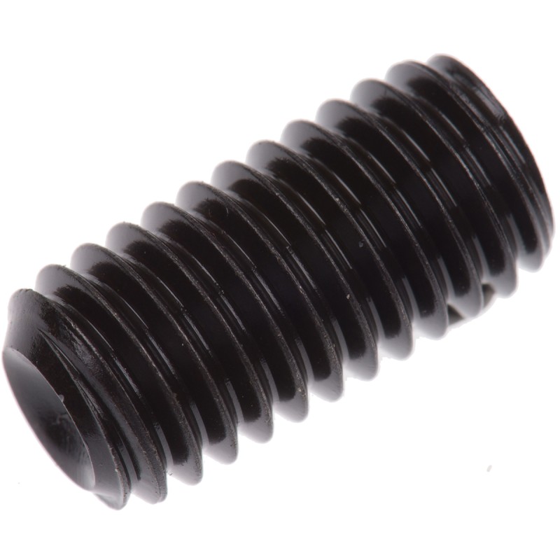 1 Box of 100 - Black, Self-Colour Steel Hex Socket Set M8 x 16mm Grub Screw