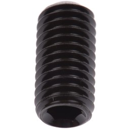 1 Box of 100 - Black, Self-Colour Steel Hex Socket Set M8 x 16mm Grub Screw