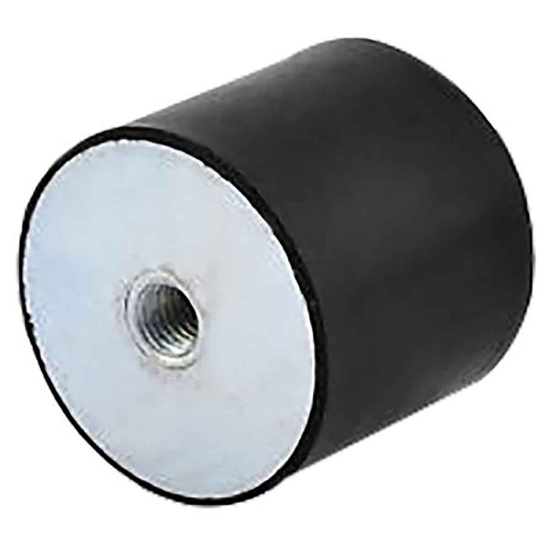 1 pcs - RS PRO Cylindrical M8 Anti Vibration Mount, Female Buffer Foot with 92.16kg Compression Load