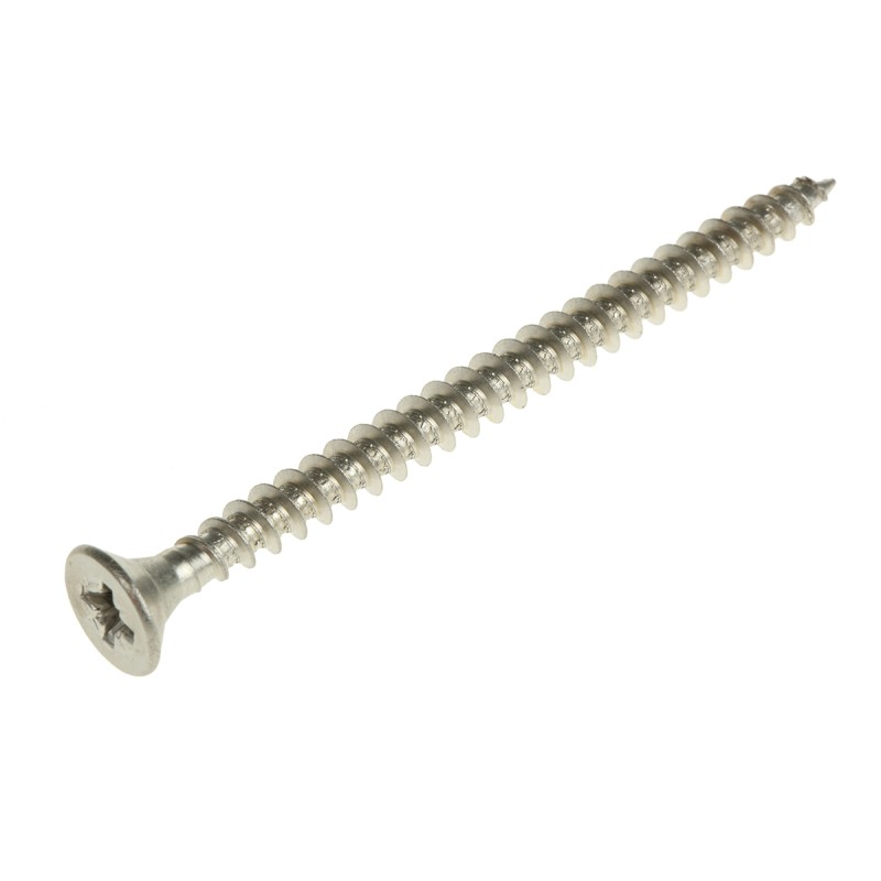 1 Box of 100 - RS PRO Pozidriv Countersunk Stainless Steel Wood Screw, A2 304, 5mm Thread, 70mm Length
