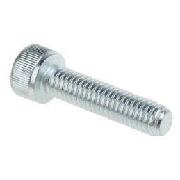 1 Box of 100 - RS PRO Bright Zinc Plated Steel Hex Socket Cap Screw, DIN 912, M6 x 25mm