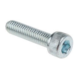 1 Box of 100 - RS PRO Bright Zinc Plated Steel Hex Socket Cap Screw, DIN 912, M6 x 25mm