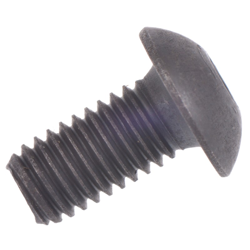 1 Box of 100 - RS PRO Black, Self-Colour Steel Hex Socket Button Screw, ISO 7380, M5 x 10mm