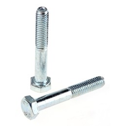 1 Box of 100 - Clear Passivated, Zinc Steel, Hex Bolt, M6 x 40mm