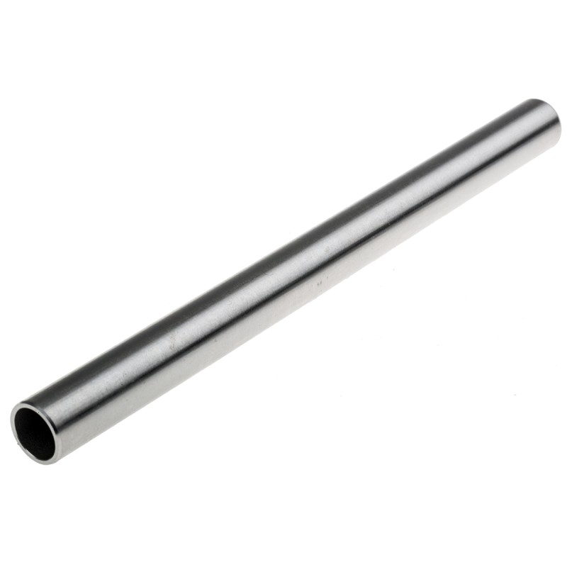 1 pcs - RS PRO Silver Stainless Steel Round Tube, 200mm Length, Dia. 16mm