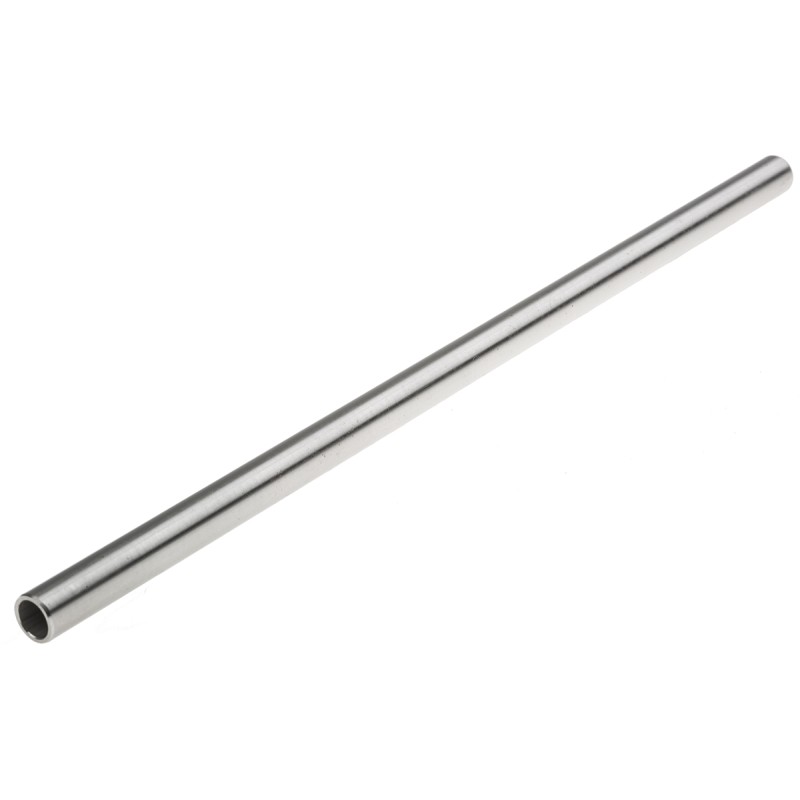 1 pcs - RS PRO Silver Stainless Steel Round Tube, 300mm Length, Dia. 12mm