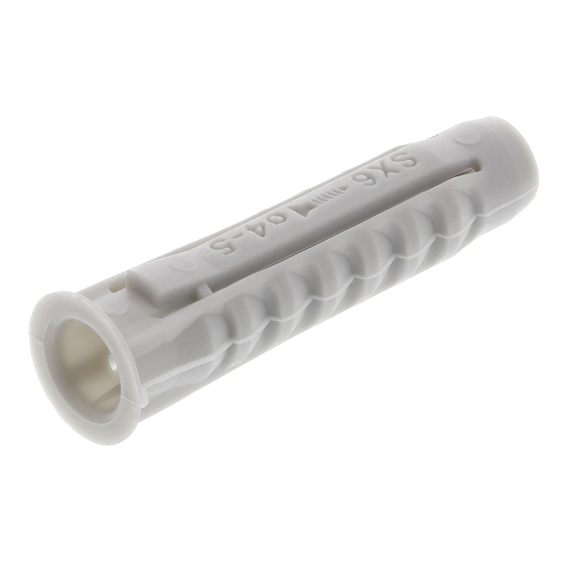 1 Box of 100 - Fischer Fixings Nylon Wall Plug, 30mm Length, 6mm Fixing Hole Diameter