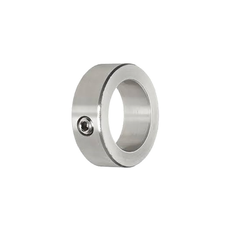 1 pcs - RS PRO Shaft Collar One Piece Set Screw, Bore 18mm, OD 32mm, W 14mm, Stainless Steel