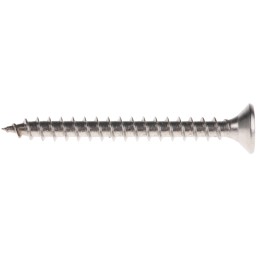 1 Box of 100 - RS PRO Pozidriv Countersunk Stainless Steel Wood Screw, A2 304, 4mm Thread, 40mm Length
