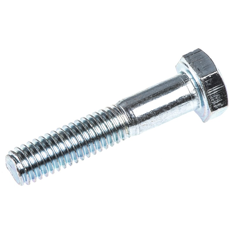 1 Box of 100 - Clear Passivated, Zinc Steel, Hex Bolt, M6 x 30mm