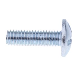 1 Box of 100 - Bright Zinc Plated Steel Roofing Bolt, M6 x 20mm