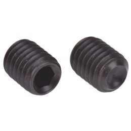 1 Box of 100 - Black, Self-Colour Steel Hex Socket Set M8 x 10mm Grub Screw