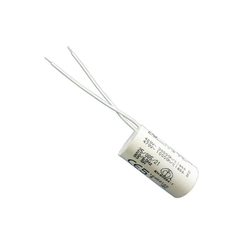 86 pcs - KEMET C28 Polypropylene Film Capacitor, 470V ac, ±5%, 10μF, Cable Mount
