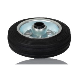 1 pcs - Tente Black Rubber Roller Bearing Trolley Wheel, 70kg