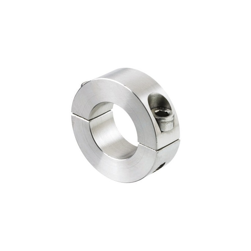 1 pcs - Huco Shaft Collar Two Piece Clamp Screw, Bore 16mm, OD 34mm, W 13mm, Stainless Steel