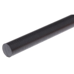 1 pcs - RS PRO Black Polyetheretherketone PEEK Rod, 300mm x 10mm Diameter