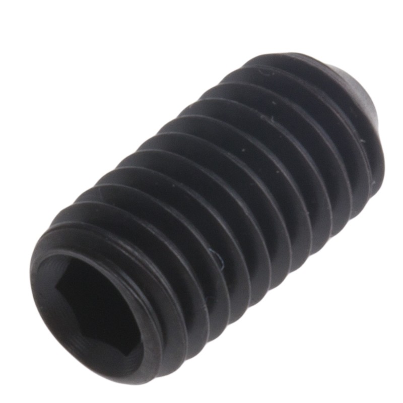 1 Box of 100 - Black, Self-Colour Steel Hex Socket Set M5 x 10mm Grub Screw
