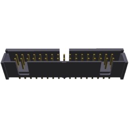 1 pcs - TE Connectivity AMP-LATCH Series Straight Through Hole PCB Header, 34 Contact(s), 2.54mm Pitch, 2 Row(s), Shrouded