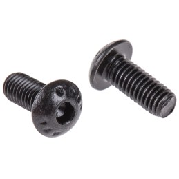 1 Box of 100 - RS PRO Black, Self-Colour Steel Hex Socket Button Screw, ISO 7380, M5 x 12mm