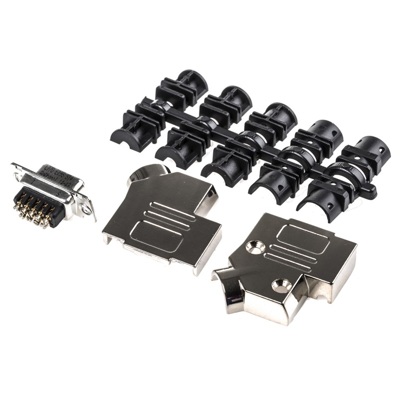 1 pcs - Amphenol 9 Way Panel Mount D-sub Connector Socket