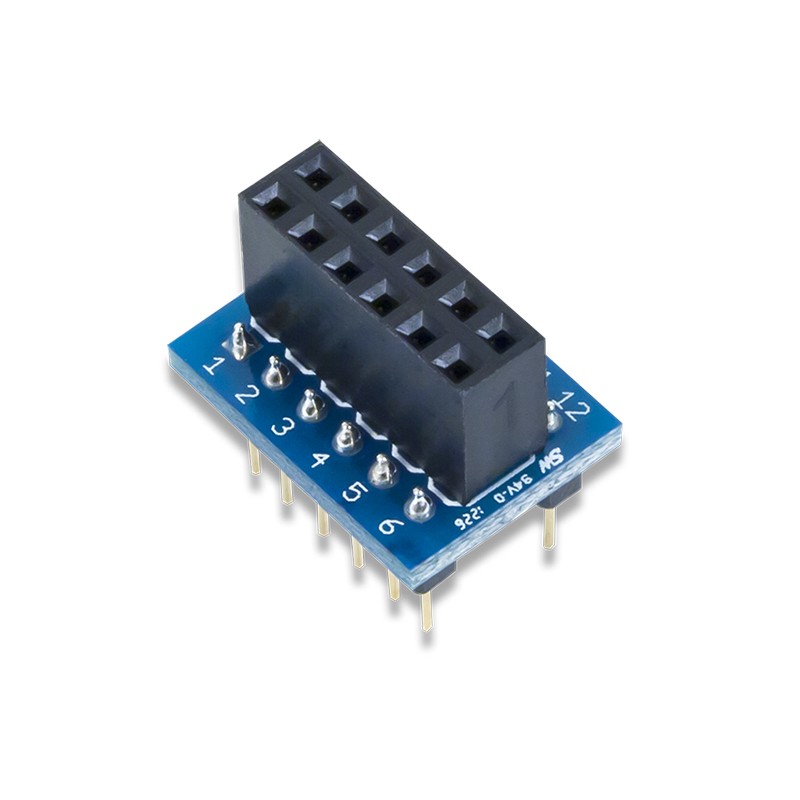 1 pcs - Development Kit Pmod Adapter for use with Wire Free Breadboard Connection
