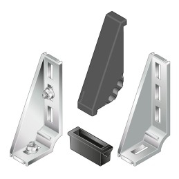 1 pcs - Bosch Rexroth M6 Foundation Bracket Connecting Component, Strut Profile 30 mm, Groove Size 8mm