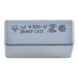 10 pcs - Vishay MKP 339 Polypropylene Film Capacitor, 310V ac, ±20%, 1μF, Through Hole