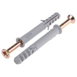 1 Box of 20 - RS PRO Nylon Frame Fixings, fixing hole diameter 10mm, length 80mm